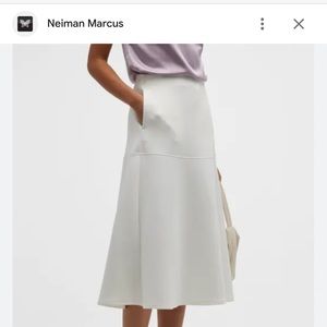 Max Mara Neiman Marcus Frine A-Line Jersey Midi Skirt